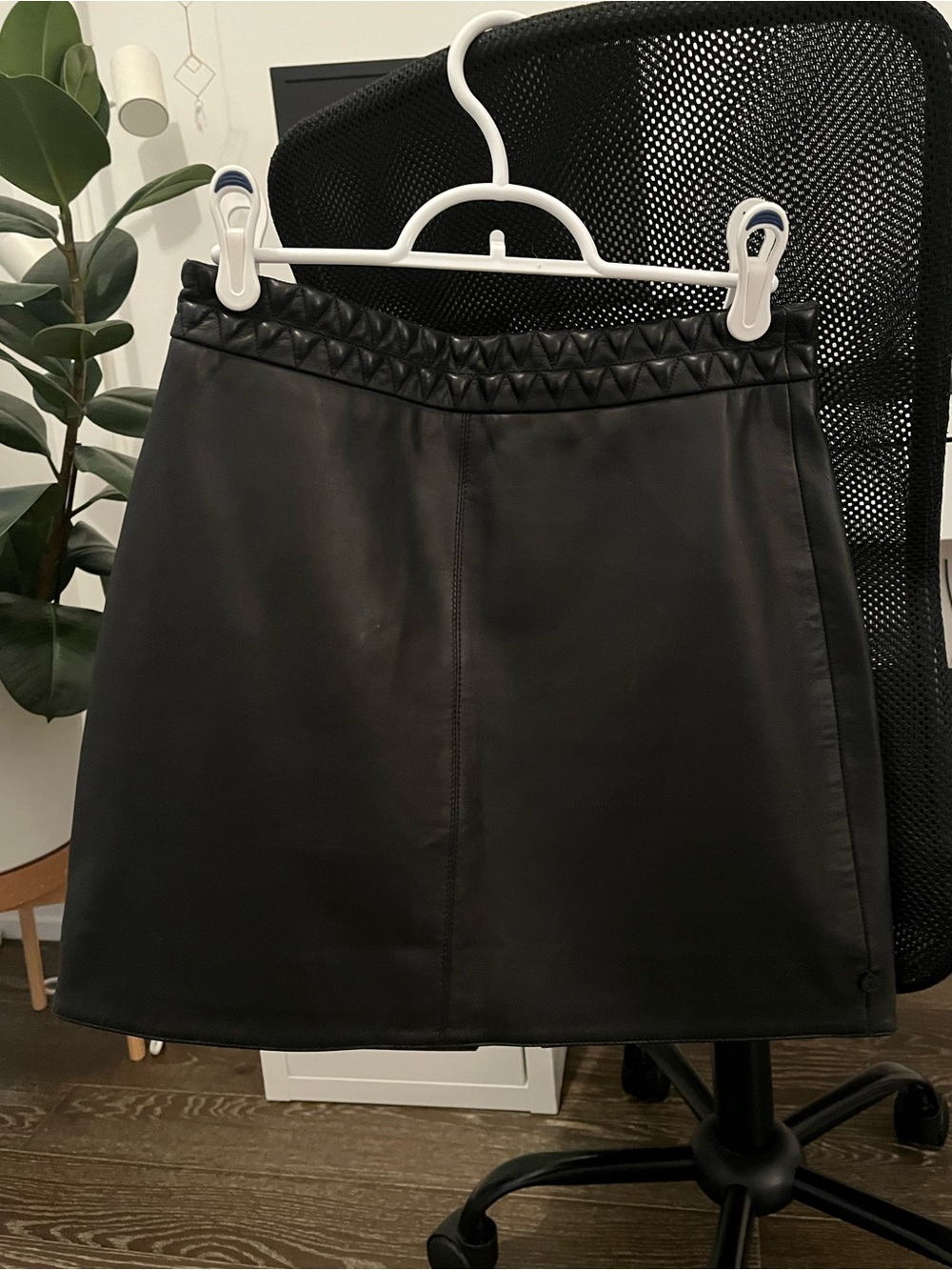 Scotch & Soda Black 100% Leather Mini Skirt